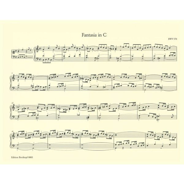 Breitkopf & Härtel Bach sämtliche Orgelwerke