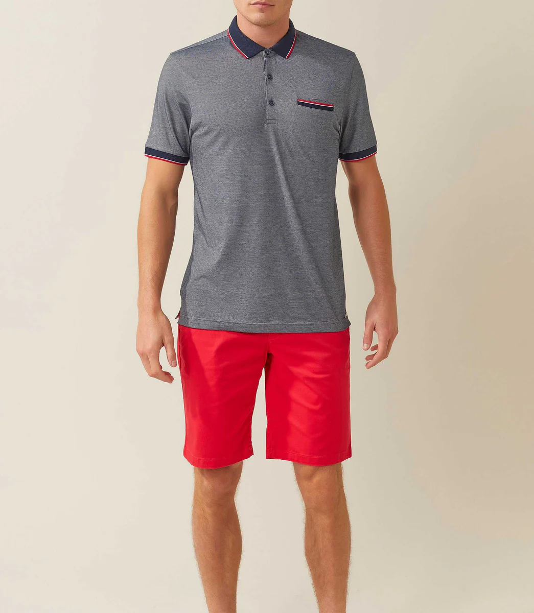 Polo jersey marine 
