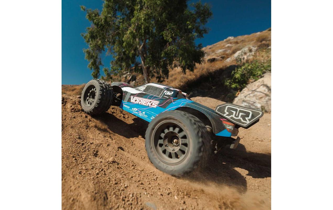 Stadium Truck Vorteks Mega 550 2WD 1:10, ARTR, Blau<br>Stadium Truck Racing mit einem fahrbereiten Basher
