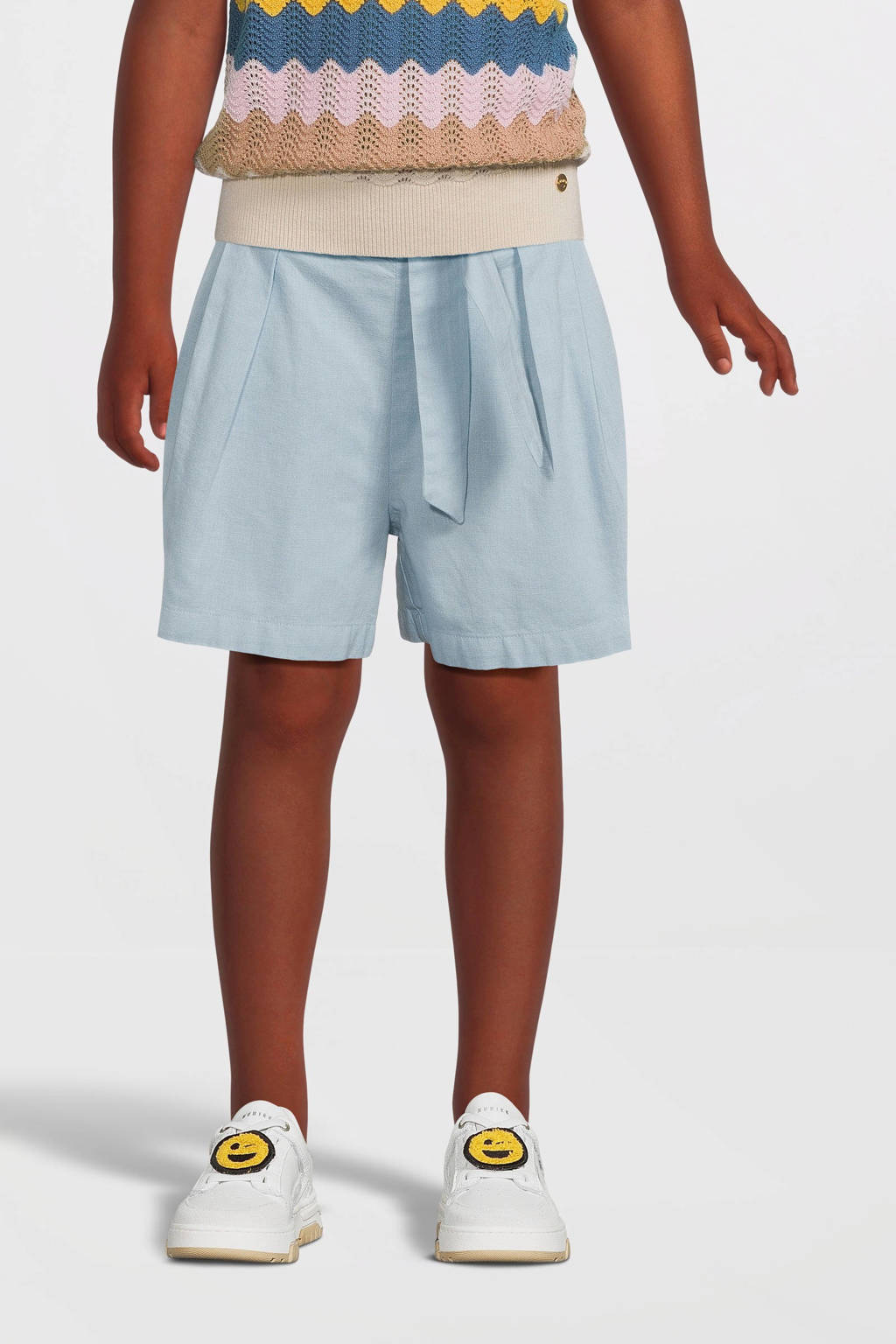 NAME IT casual short NKFFALINNEN lichtblauw