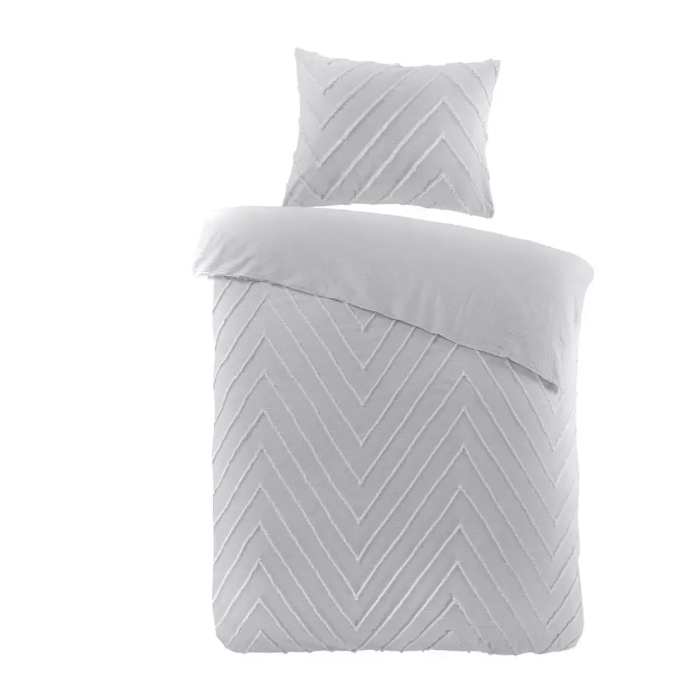 Papillon Valencia Dekbedovertrek - Eenpersoons - 140x200/220 cm - Grijs
