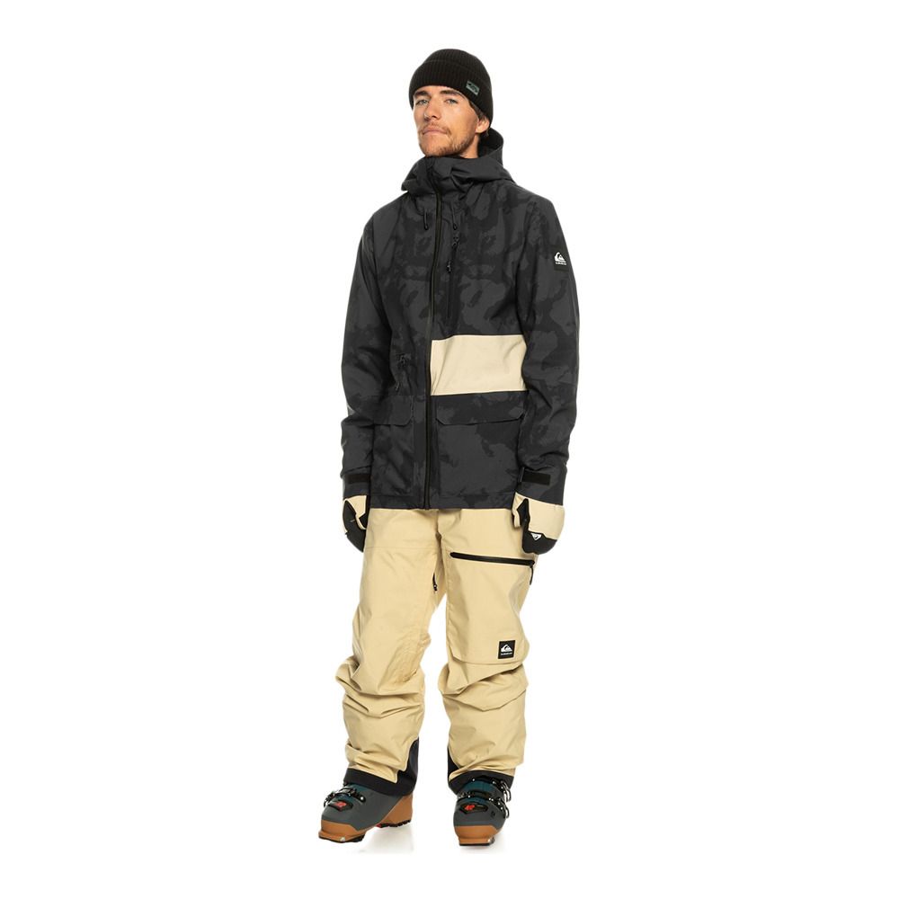 Quiksilver S CARLSON - Veste ski Homme tie dye true black
