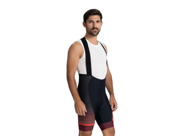 Rogelli Hero 2 Bib Cykelshorts, Black/Red