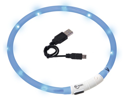 Visio Light LED-halsband met verlichting, blauw