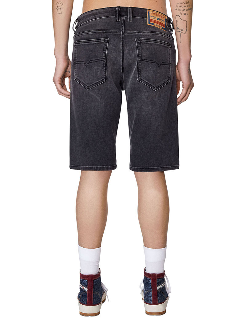 DIESEL SHORT HOMME BLACK DENIM EIAG