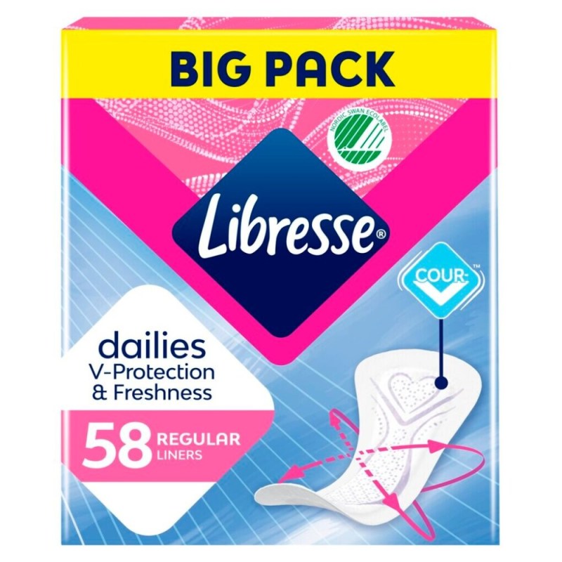 Libresse Dailies Normal Inlegkruisjes 58 Stuks