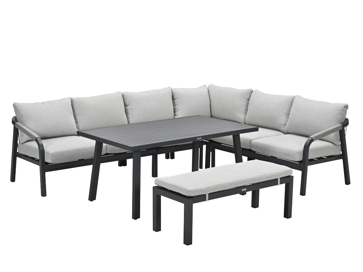 Garden Impressions Monti lounge-diningset - Black