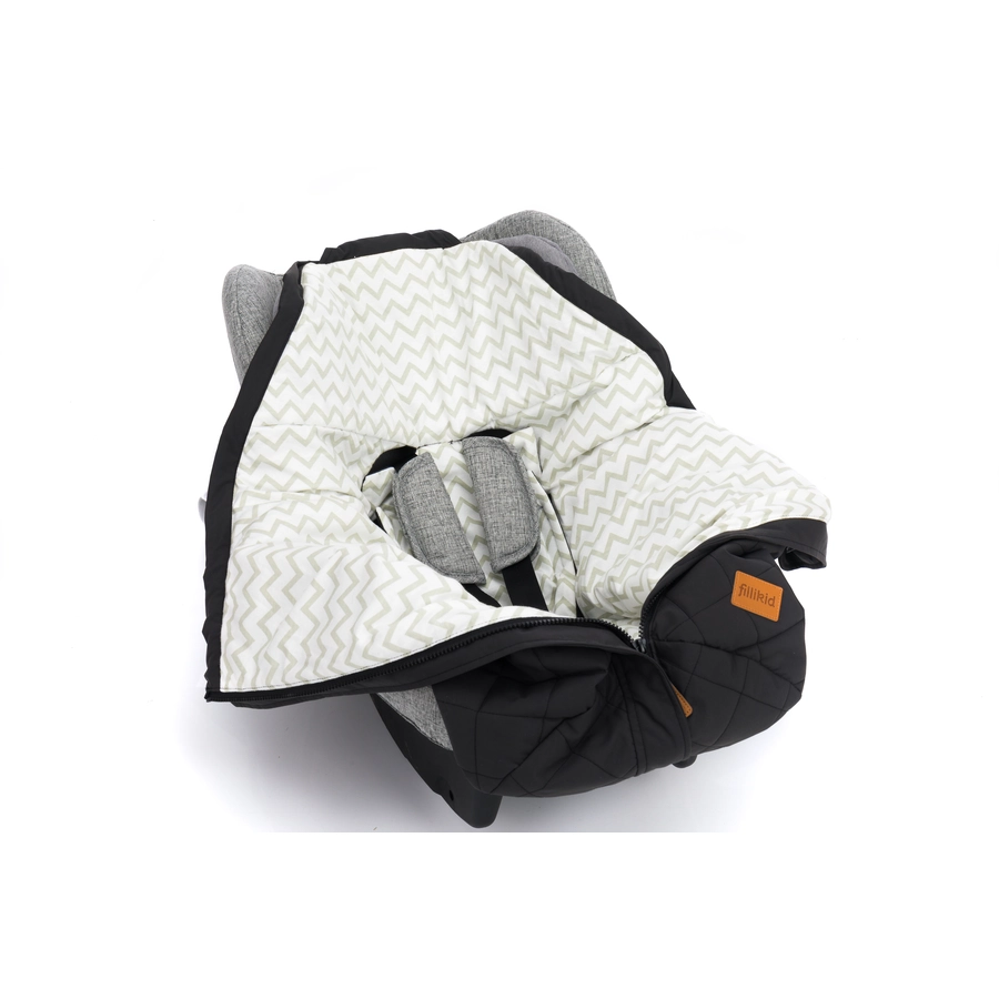 fillikid Sommerfußsack Light Small Gruppe 0 Schwarz