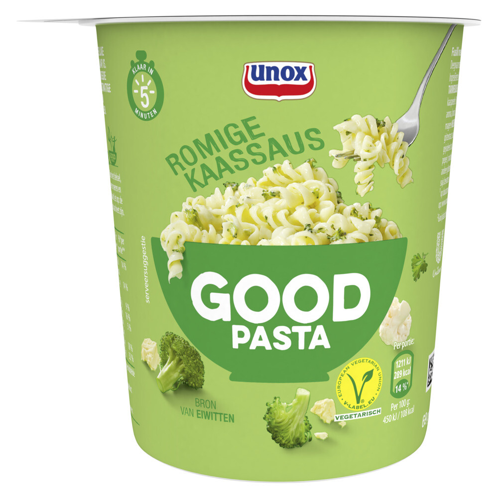 3x Unox Good Pasta Romige Kaassaus69 gr