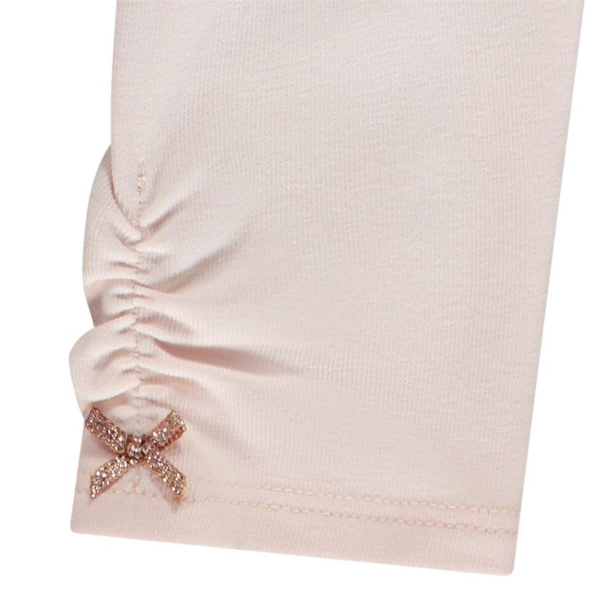 Ensemble 2 pièces avec tunique papillons pour bébé fille - Rose