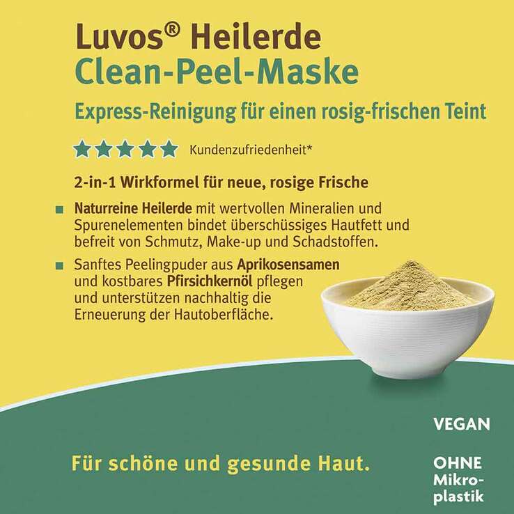 Luvos Heilerde Clean-Peel-Maske, 2X7.5 ml