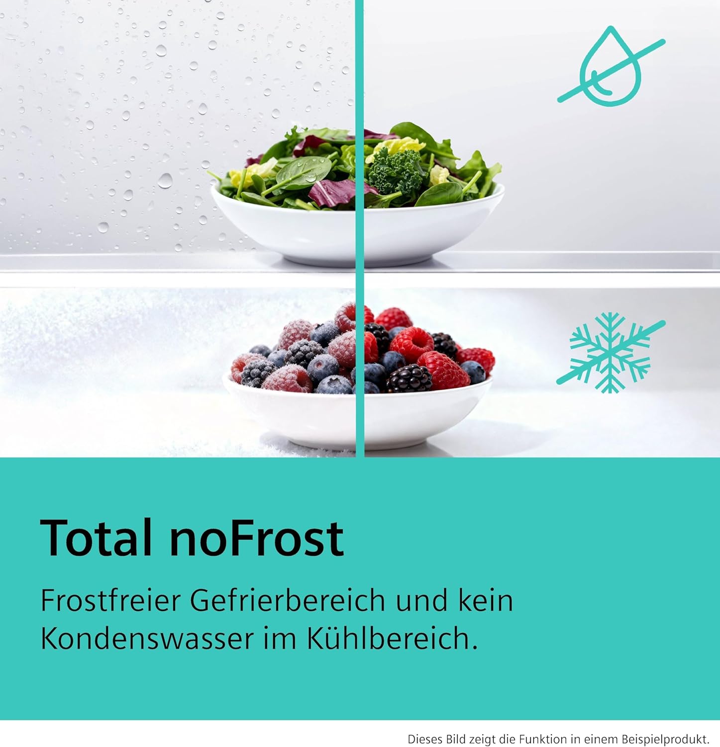 SIEMENS KG39N2IAG iQ300 Freistehende Kühl-Gefrier-Kombination, Gefrierbereich unten, 363 l, Total noFrost, hyperFresh, extrem leise, LED Beleuchtung, 203 x 60 cm, Gebürsteter Stahl AntiFingerprint