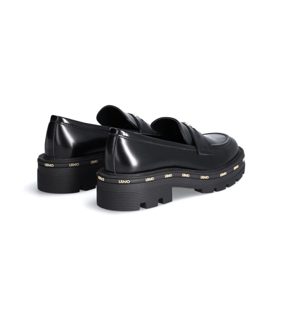 Mocassins Liu Jo com logotipo preto