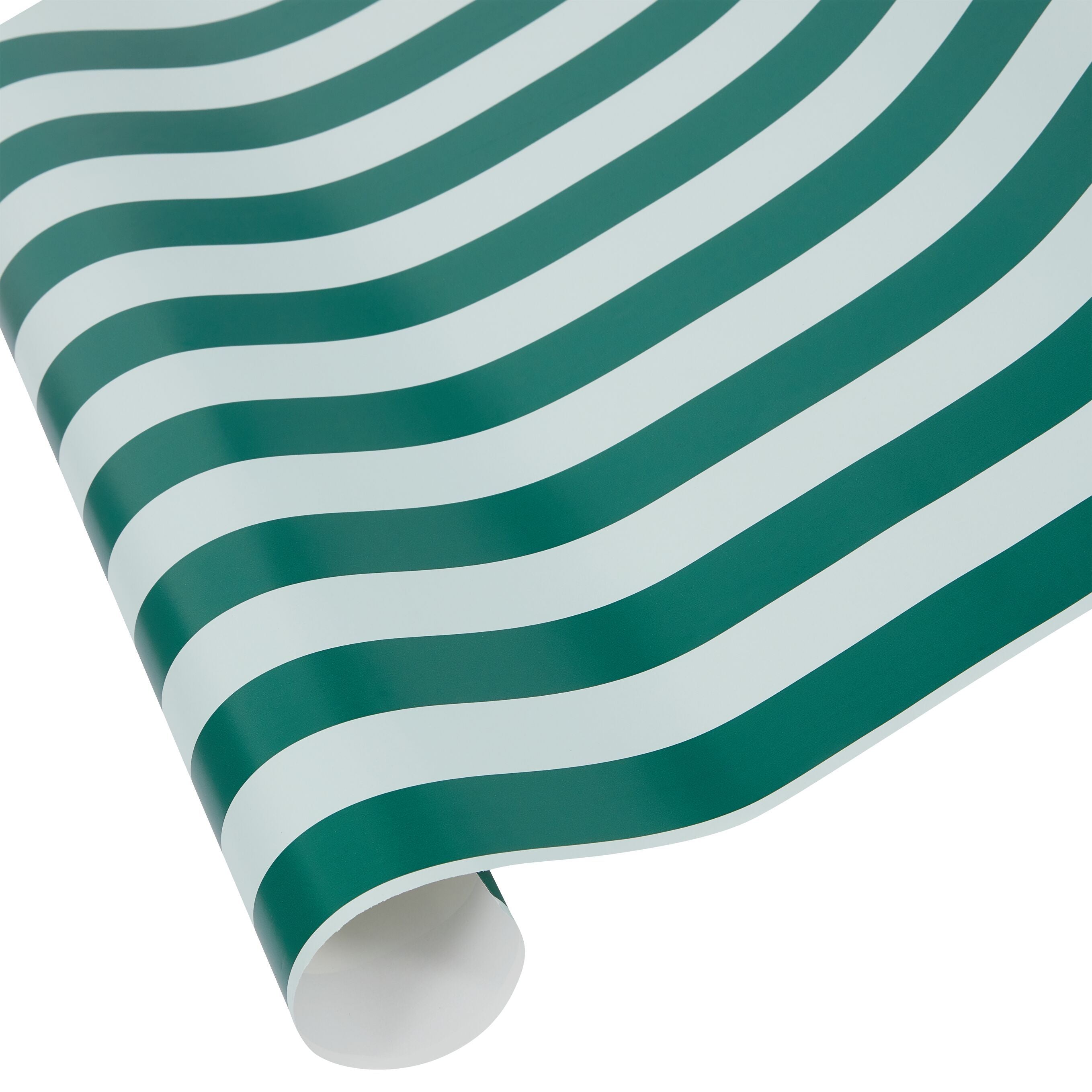 XP STRIPE Geschenkpapier grün 70x300 cm - Grün, Weiss / B: 70.0 cm