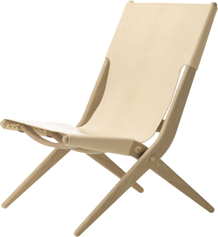Audo Copenhagen Saxe chair - Sæbebehandlet eg / Naturlig læder Natural oak/natural leather