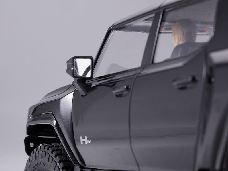FMS Scale Crawler FCX18 Hummer EV Schwarz, 1:18, RTR Detailgetreues Hummer EV Scale RC Modell