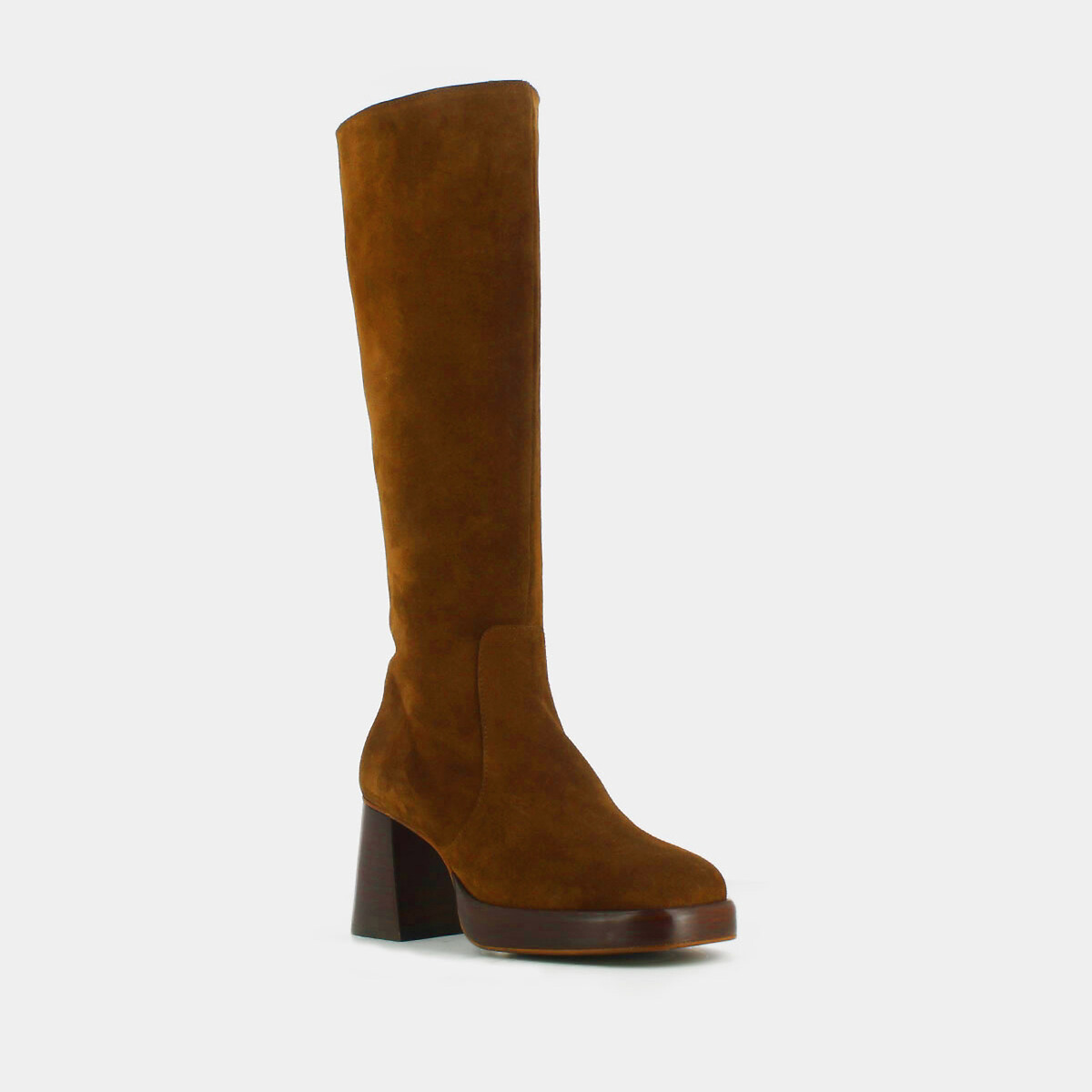 JONAK<br>Botas de couro cru Betina, saltos