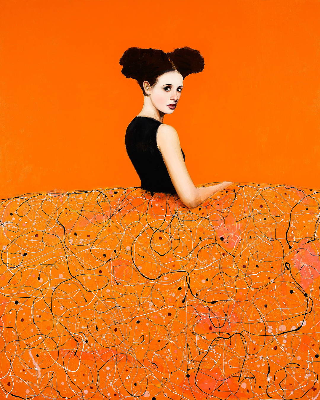 Menina Naranja by Alfredo Palmero - Limited Edition. Edition of: 150. Signed.