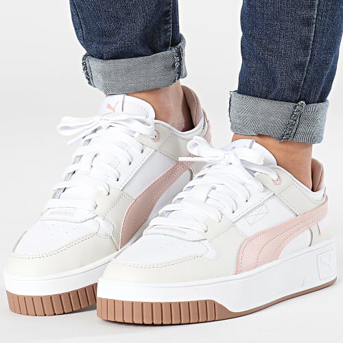 Baskets Femme Carina Street VTG 392338 Puma White Rose Quartz Gray