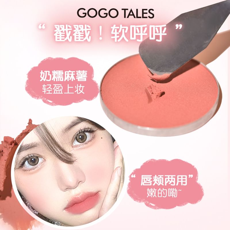 GOGO TALES - Zachte poederblushcrème - 4 kleuren