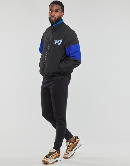 Tommy Jeans - TJM FLEECE LINED TRACK JACKET - Noir / Bleu