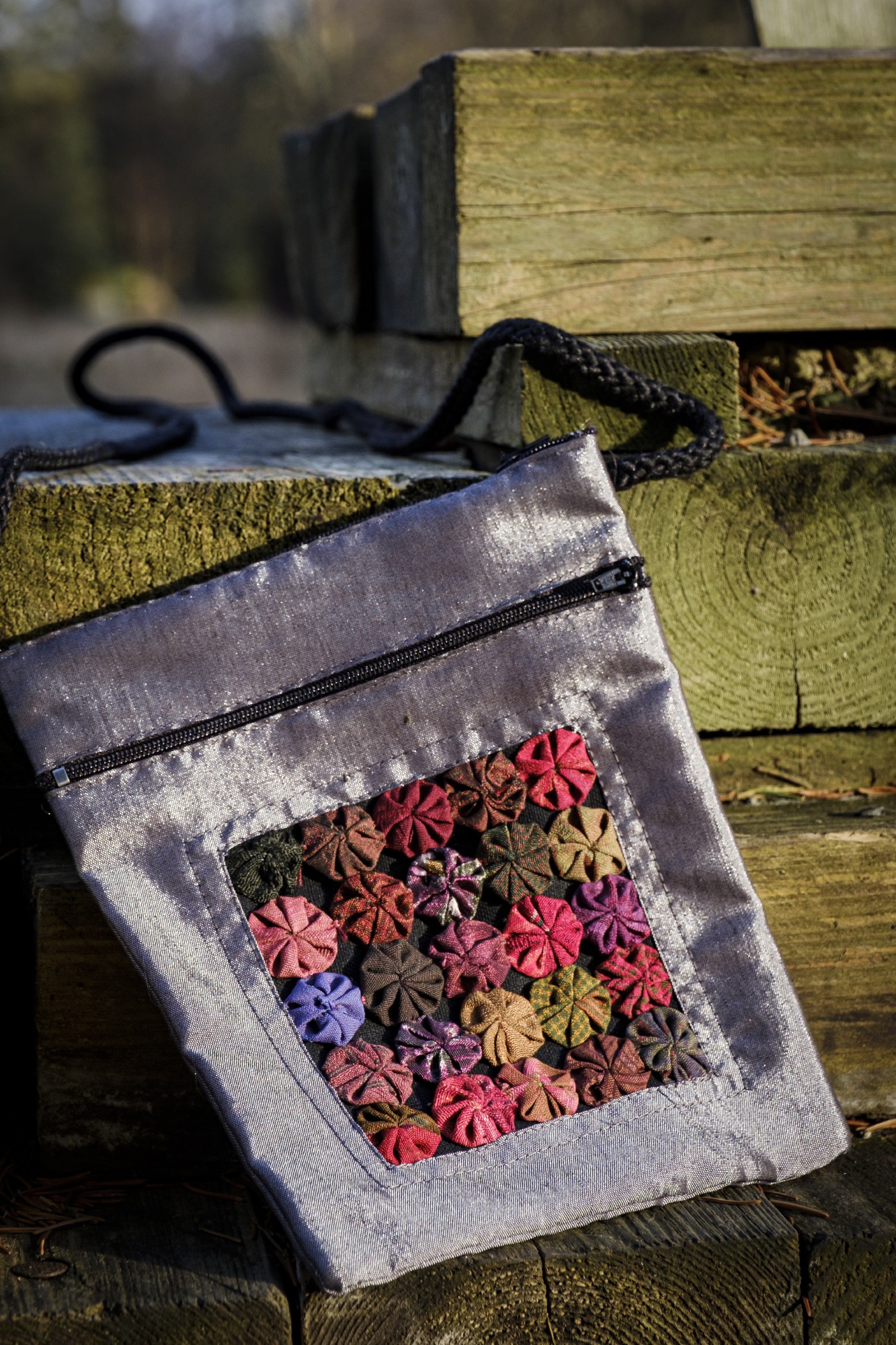 Schultertasche, grau, B 16 cm, H 19 cm günstig bestellen