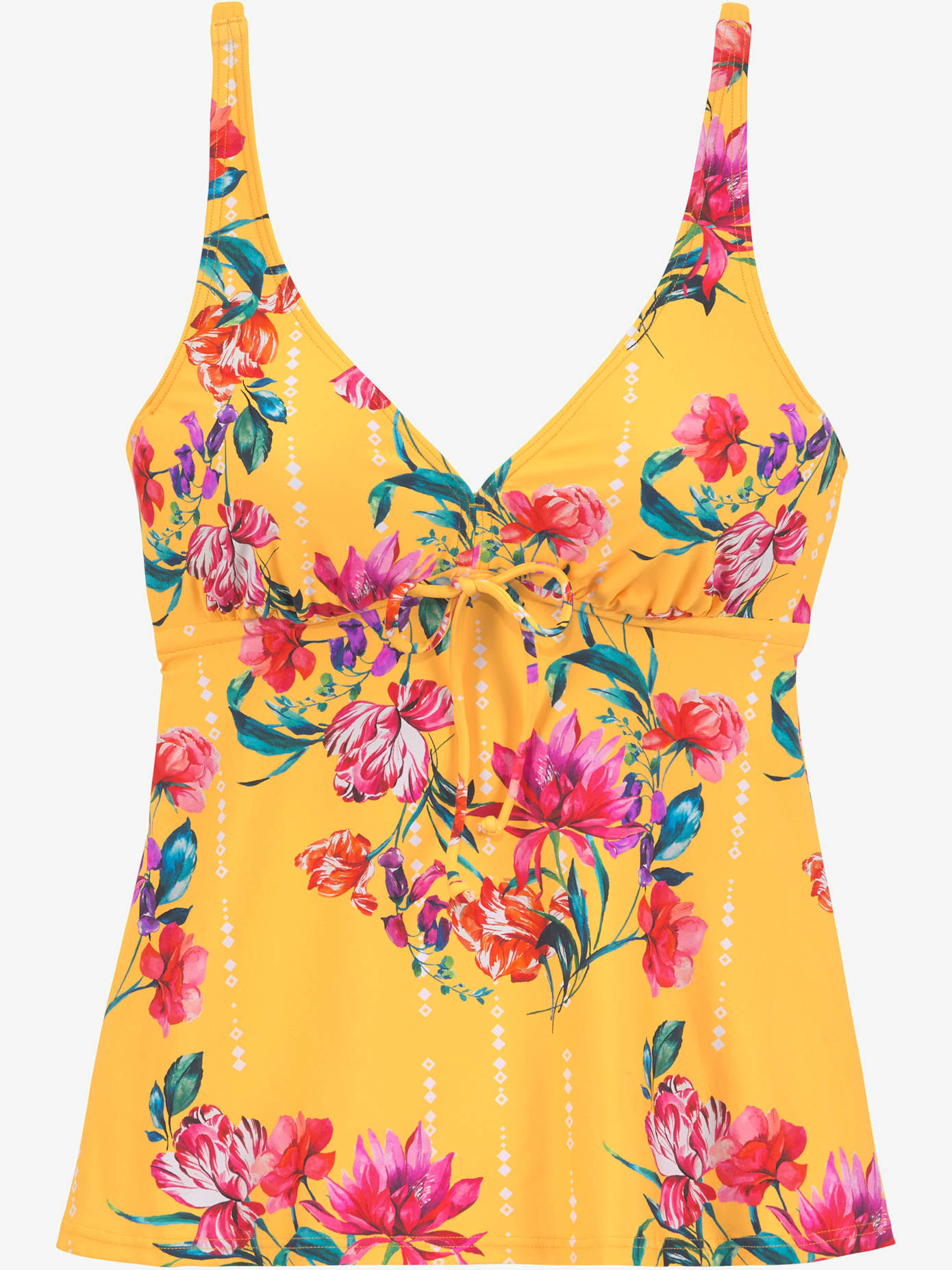 Haut de maillot de bain à armatures imprimé floral moderne