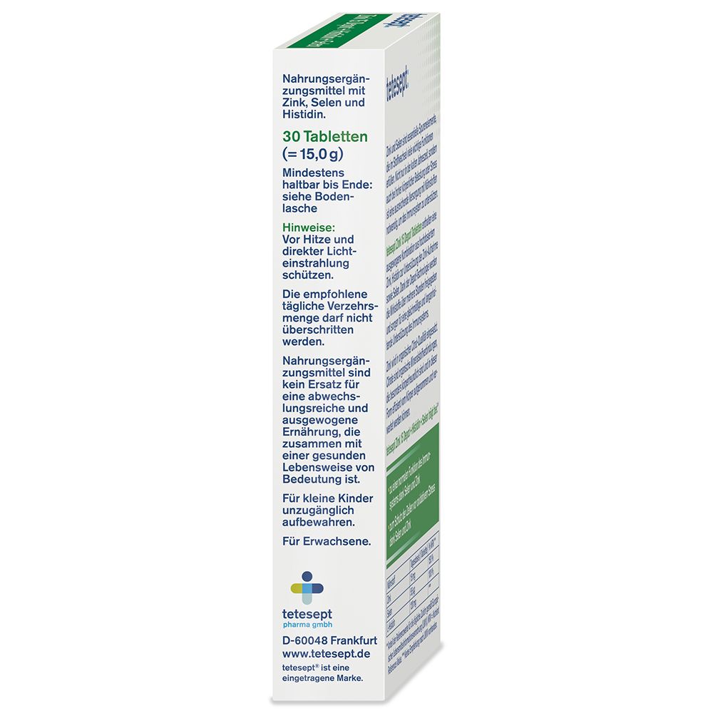 tetesept® Zink 15 Depot + Histidin + Selen