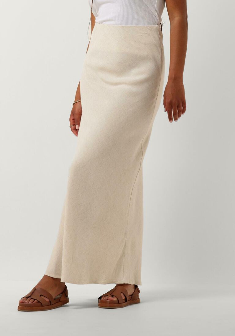 NEO NOIR gebroken wit neo noir maxirok viso linen skirt