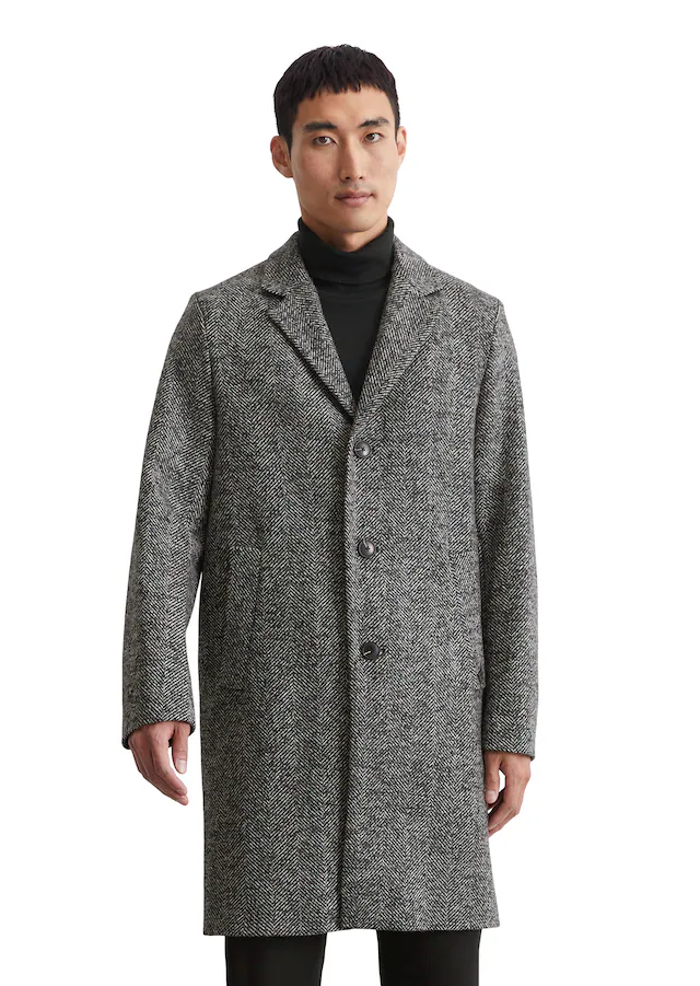 Marc O'Polo Langmantel , Herringbone-Muster