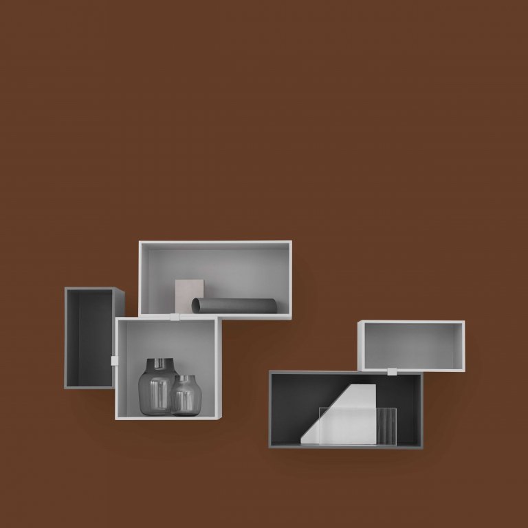 Muuto Mini Stacked 2.0 kast medium lichtgrijs