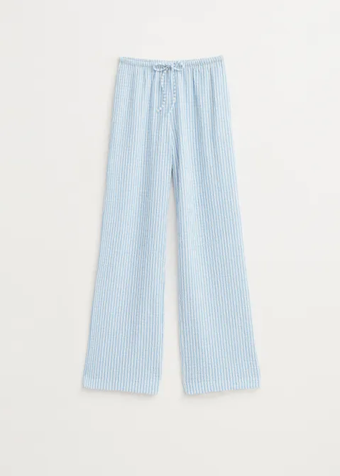 Rechte broek met structuur assorti (ASSOR)