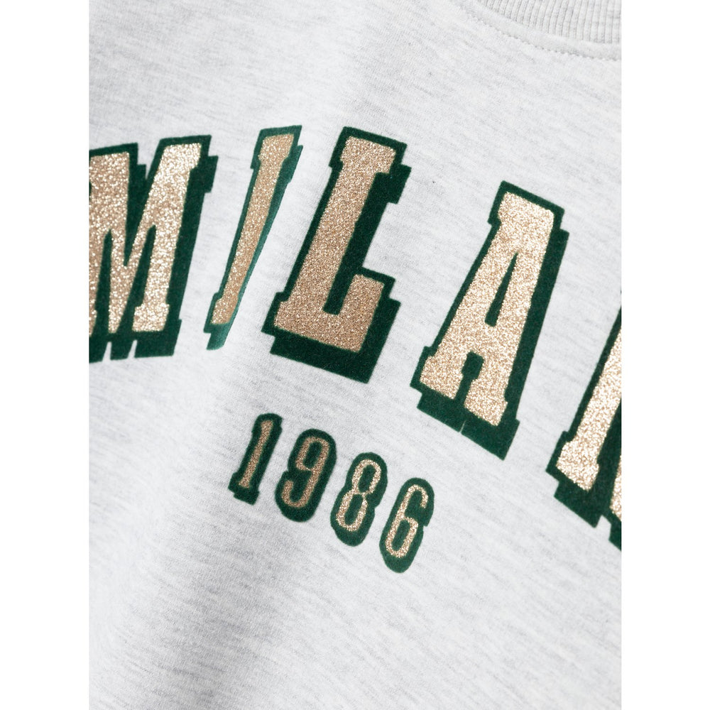 Køb Name It Light Grey Melange Losefine Loose Short Sweatshirt