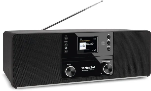 TechniSat DigitRadio 370 CD BT - Audiosystem - 2 x 5 Watt - sort