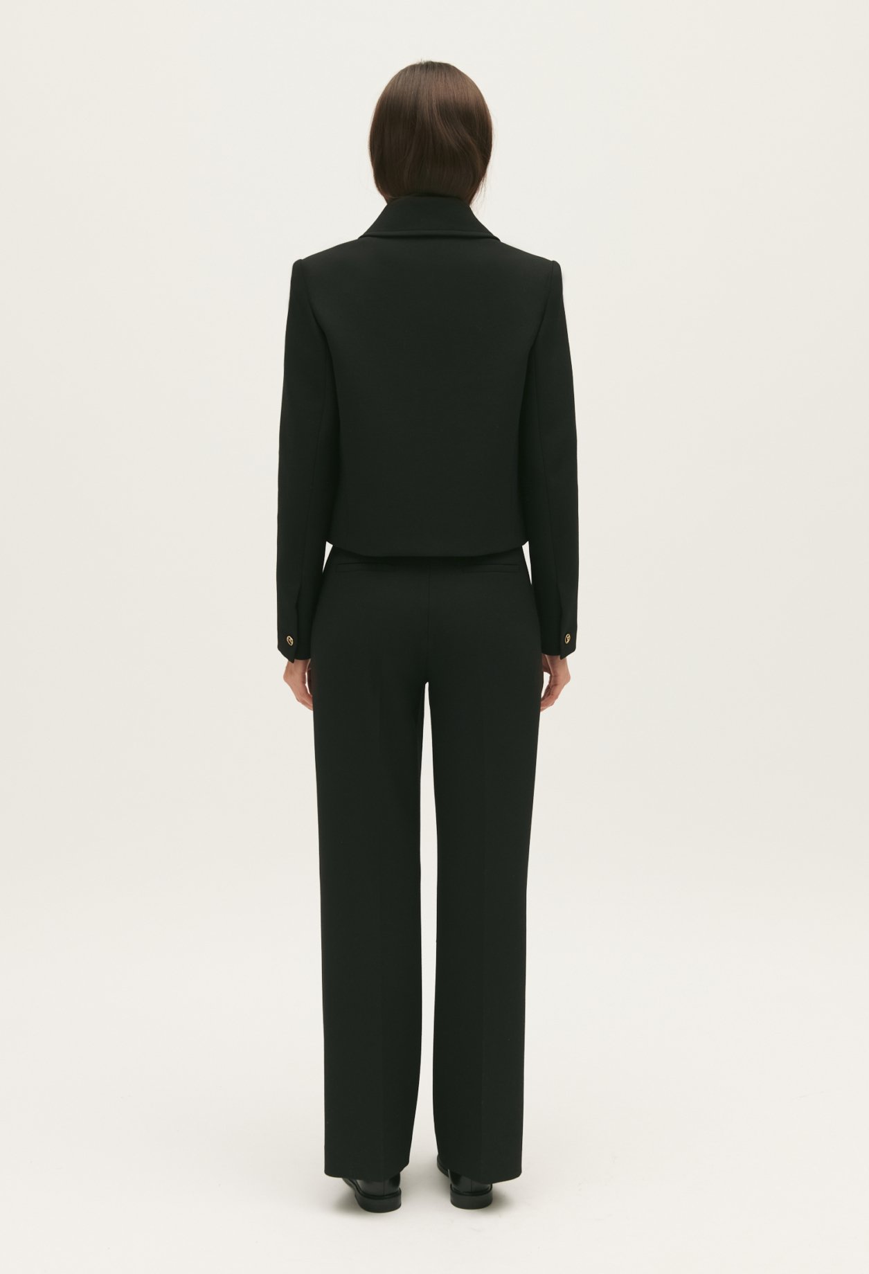 Veste tailleur courte noire