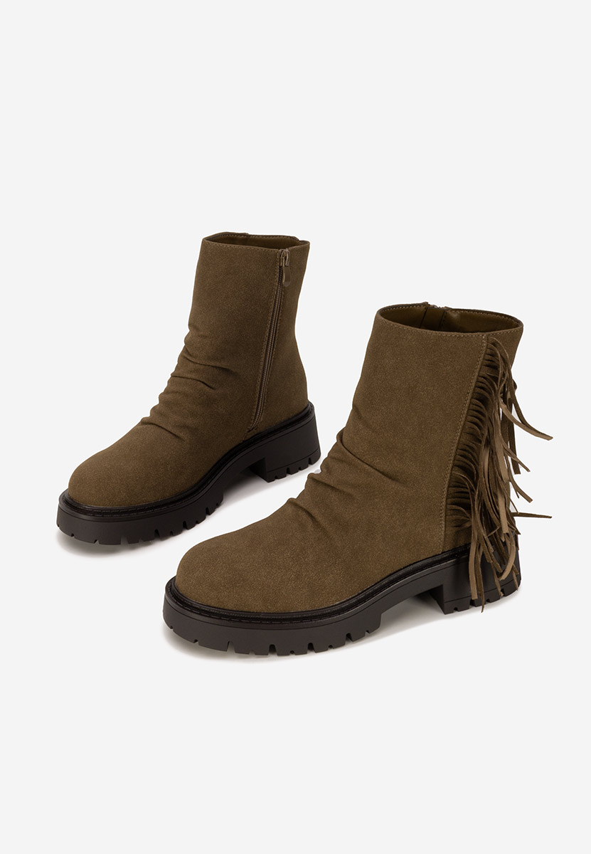 Bottines femme kaki Sameria