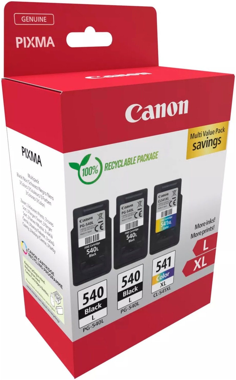 Canon Tintenpatrone »PG-540L x2/CL-541XL Triple Pack«
