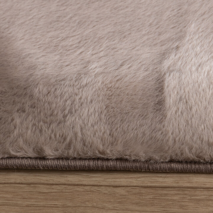 Zacht laagpolige Loper - Cozy Taupe | Wasbaar & vormvast