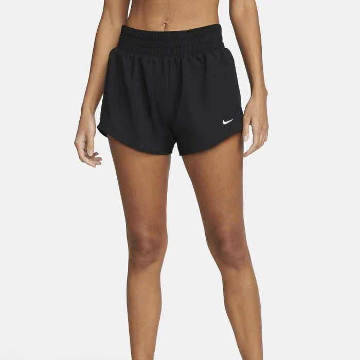Nike Dame Shorts One Dri-Fit Mid-Rise 3 Inch Brief-Lined Shorts Sort