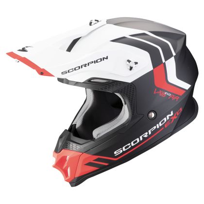Casque cross Scorpion Exo VX-16 EVO AIR - FUSION 2024 - Noir / Rouge