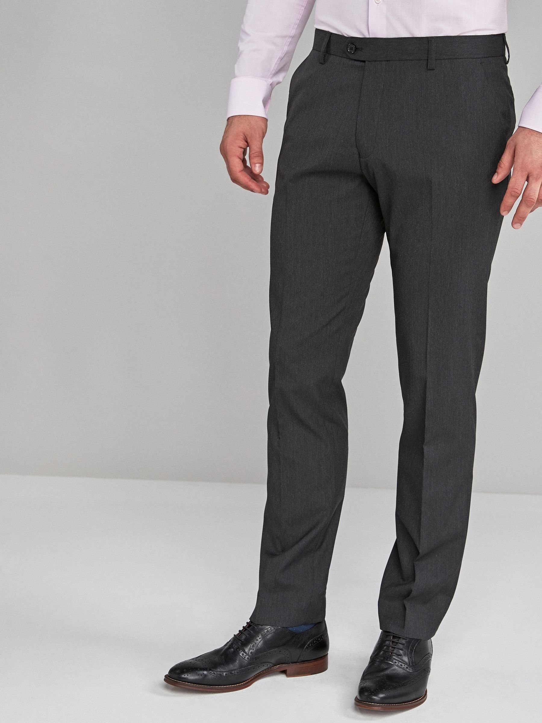 Antraciet - Slim Fit - Chique stretchy broek