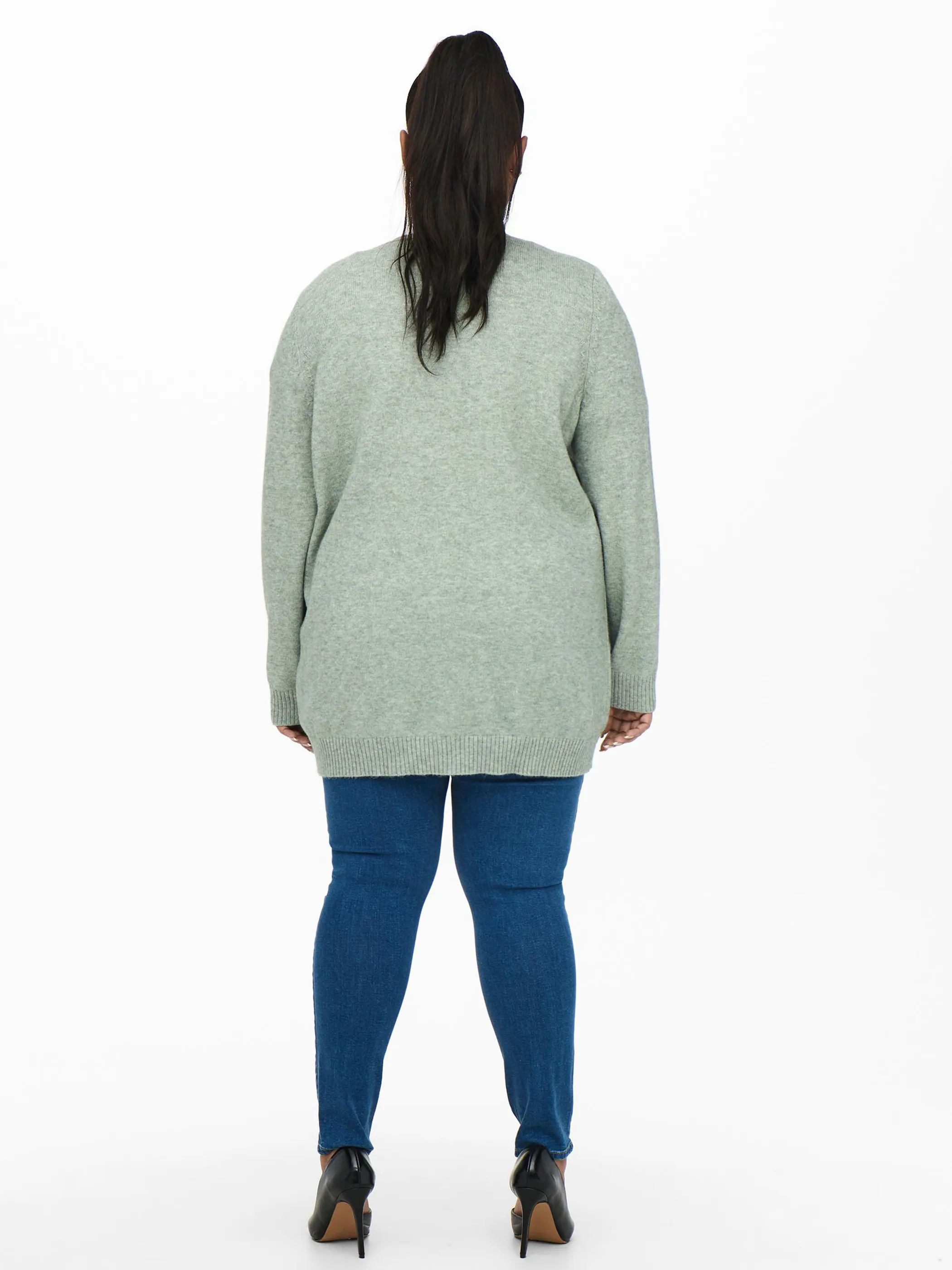 Only Carmakoma CARESLY L/S OPEN CARD Strickjacke