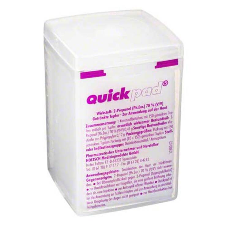 Quickpad Alkohol Tupfer Spen, 150 St