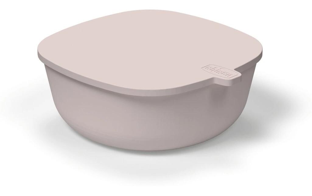 Kinderschale Pink, 6m+Esslernschale mit Deckel