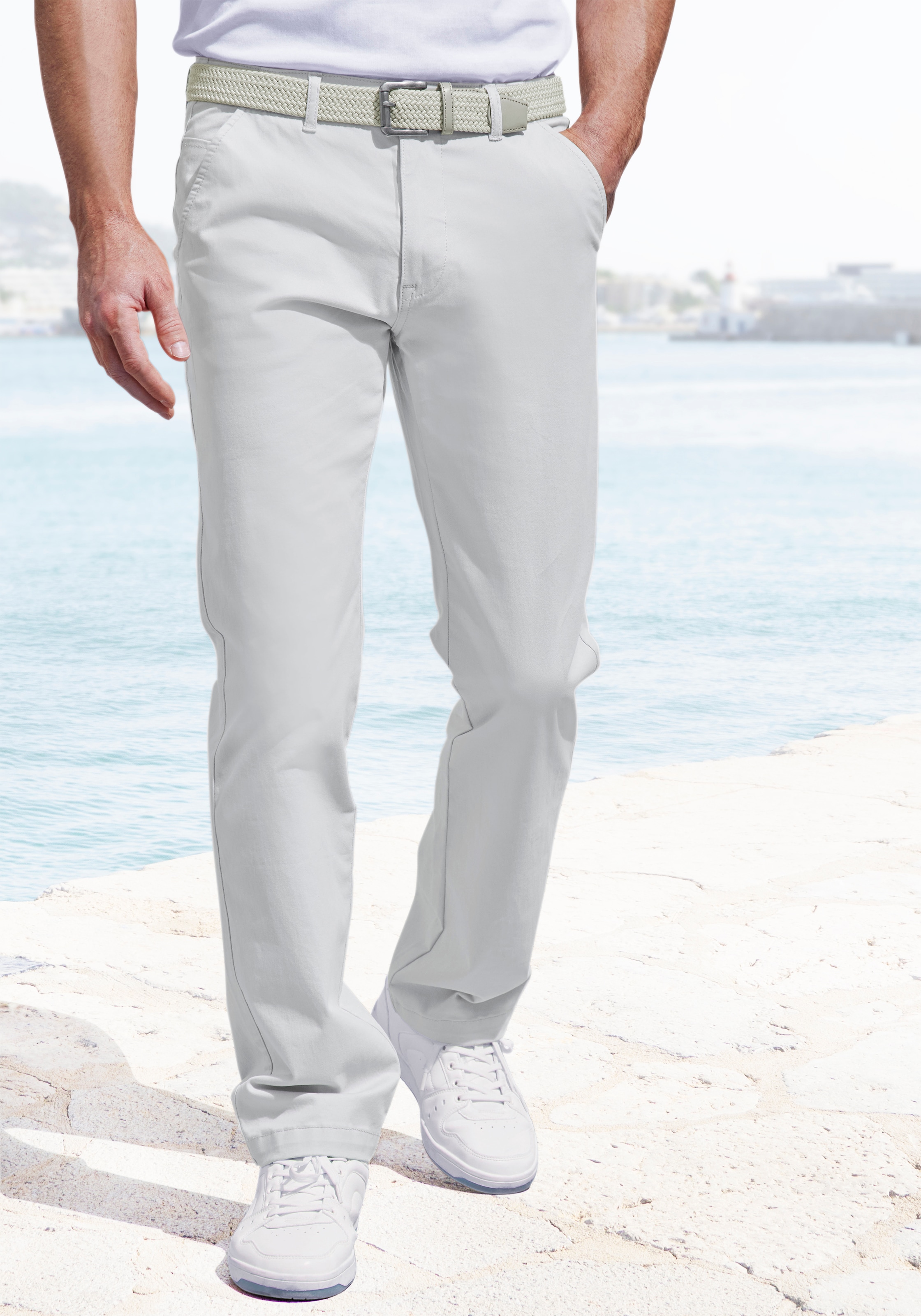 John Devin Chinohose »regular-fit«  aus elastischer Baumwoll-Qualität