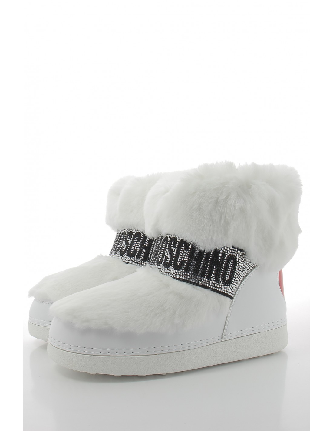 moschino love Boots Femme Après-Ski Blanc