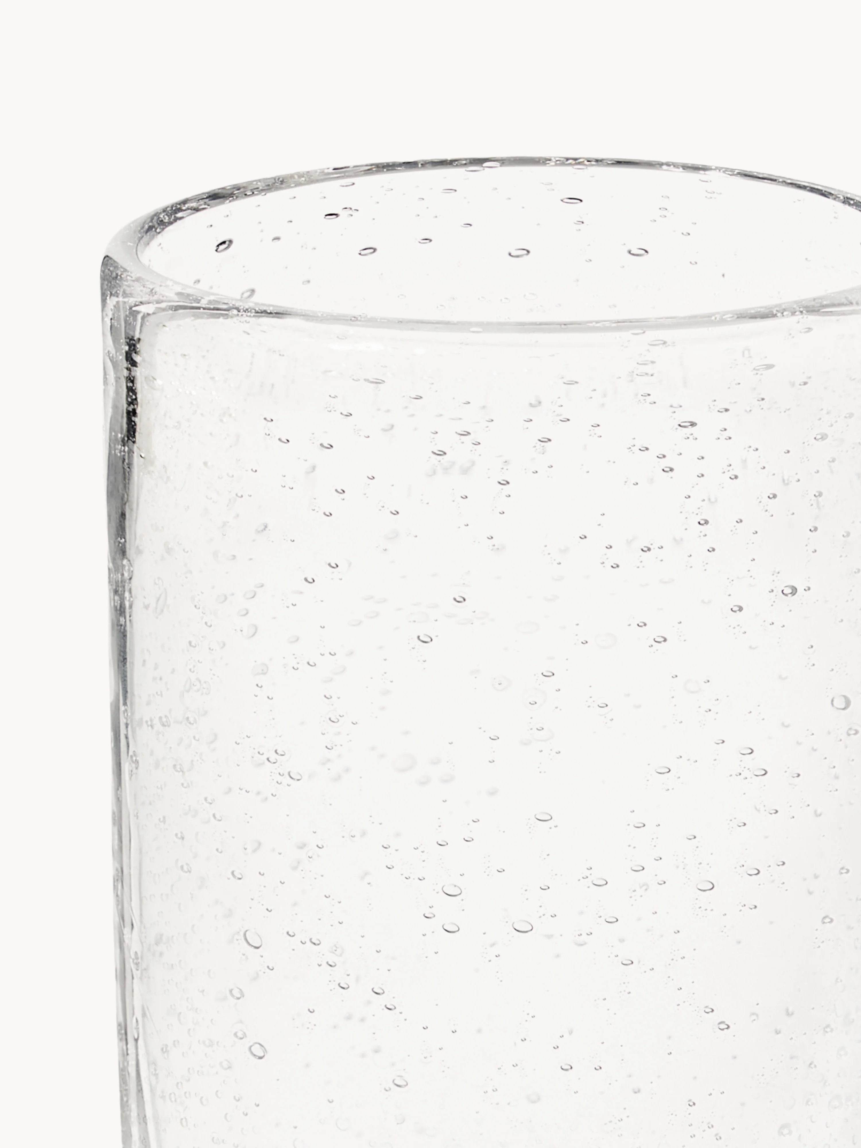 Mondgeblazen longdrinkglazen Hippolyte met luchtbellen, 4-delig