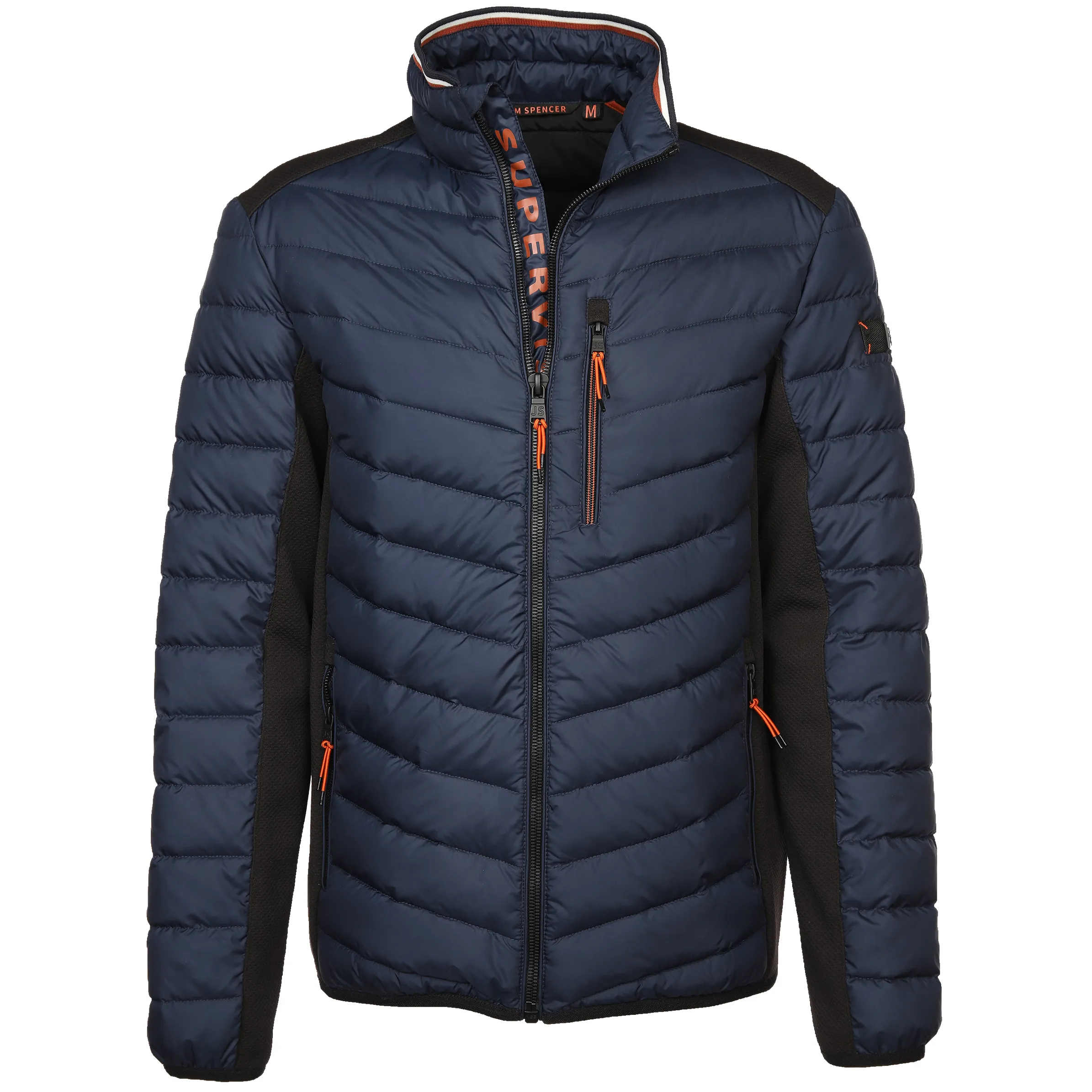 Herren Steppjacke mit Softshell-Einsatz