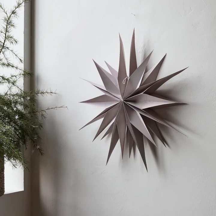 House Doctor - Capella Papier Weihnachtsstern, Ø 30 cm, natur