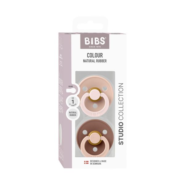 BiBs Studio Fusion Fopspeen - Rond - 2 Stuks